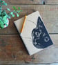 Black Cat Notebook A5 - Kraft cover, Mothers Day, cat lover, cute cat - Image 2