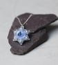Crystal Rivoli Pendant in Light Sapphire - Image 4