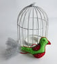 Bird Christmas Decoration, hanging decoration - Holly - Image 2