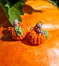 Pumpkin earrings, Autumn earrings, Halloween jewellery, Orange jewellery  - Image 7