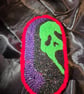 Ghostface Punch Needle Wall Hanging,Horror Decor, Handmade Scream Inspired - Image 1