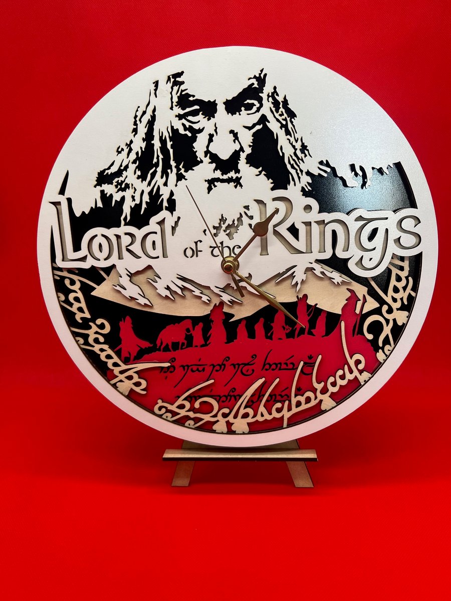 Stunning - 30cm - Lord of the Rings Clock