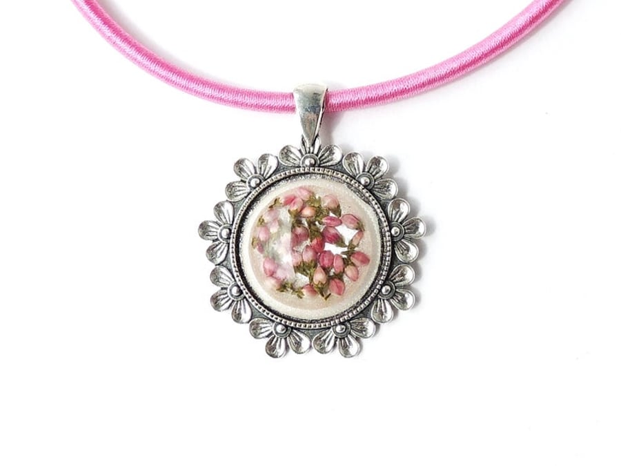 Pink Flower Necklace - 299