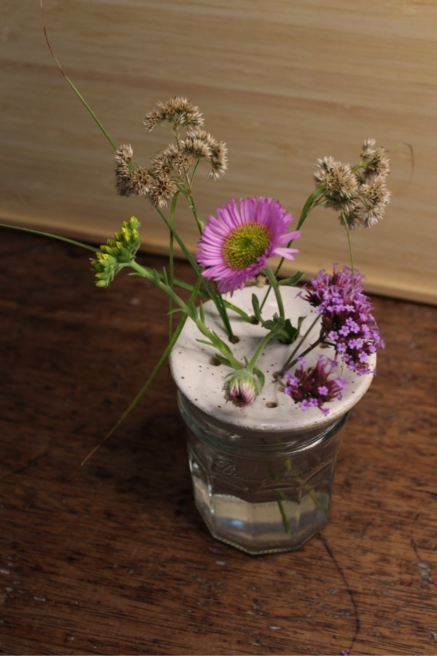 Pottery flower frog - a beautiful, unique gift handmade in Bristol