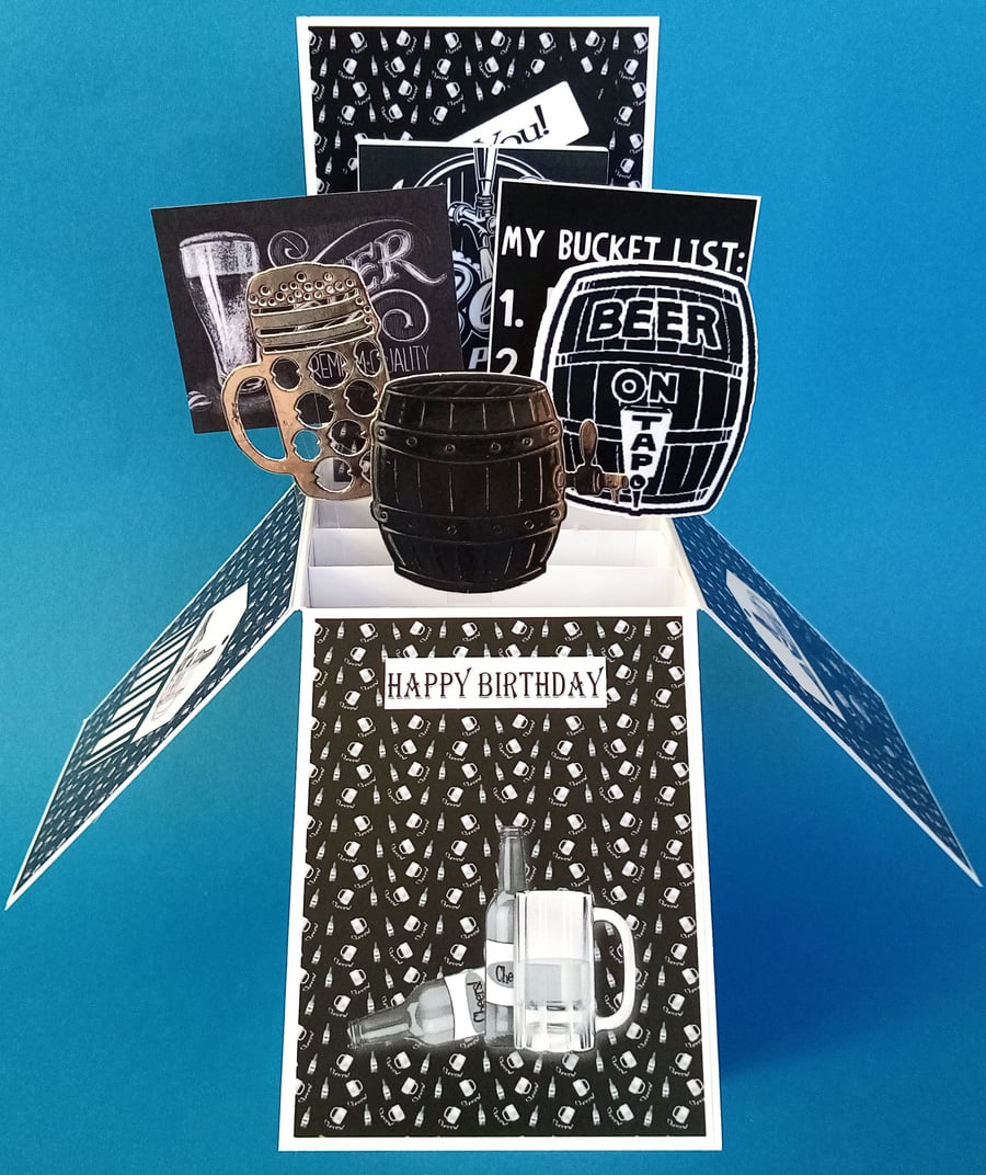 Birthday Card with Beer