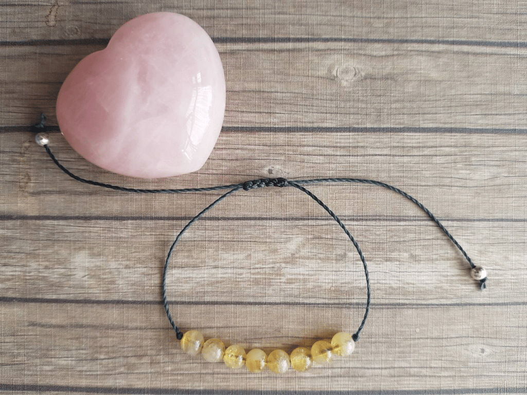 Citrine bracelet - personal will, mental clarity, creativity