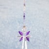 Glass Angel hanging decoration with Swarovski crystals