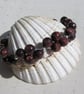 Red Tiger Eye Gemstone Beaded Chakra Bracelet "Red Spirit"