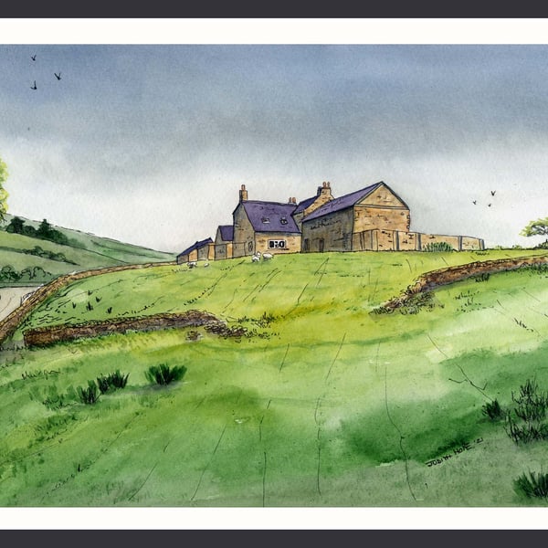 Cumbrian Farm Original Watercolour