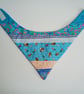 Blue Bandana bib, bib, patchwork bib, quilted bib, reversible bib, baby gift - Image 4