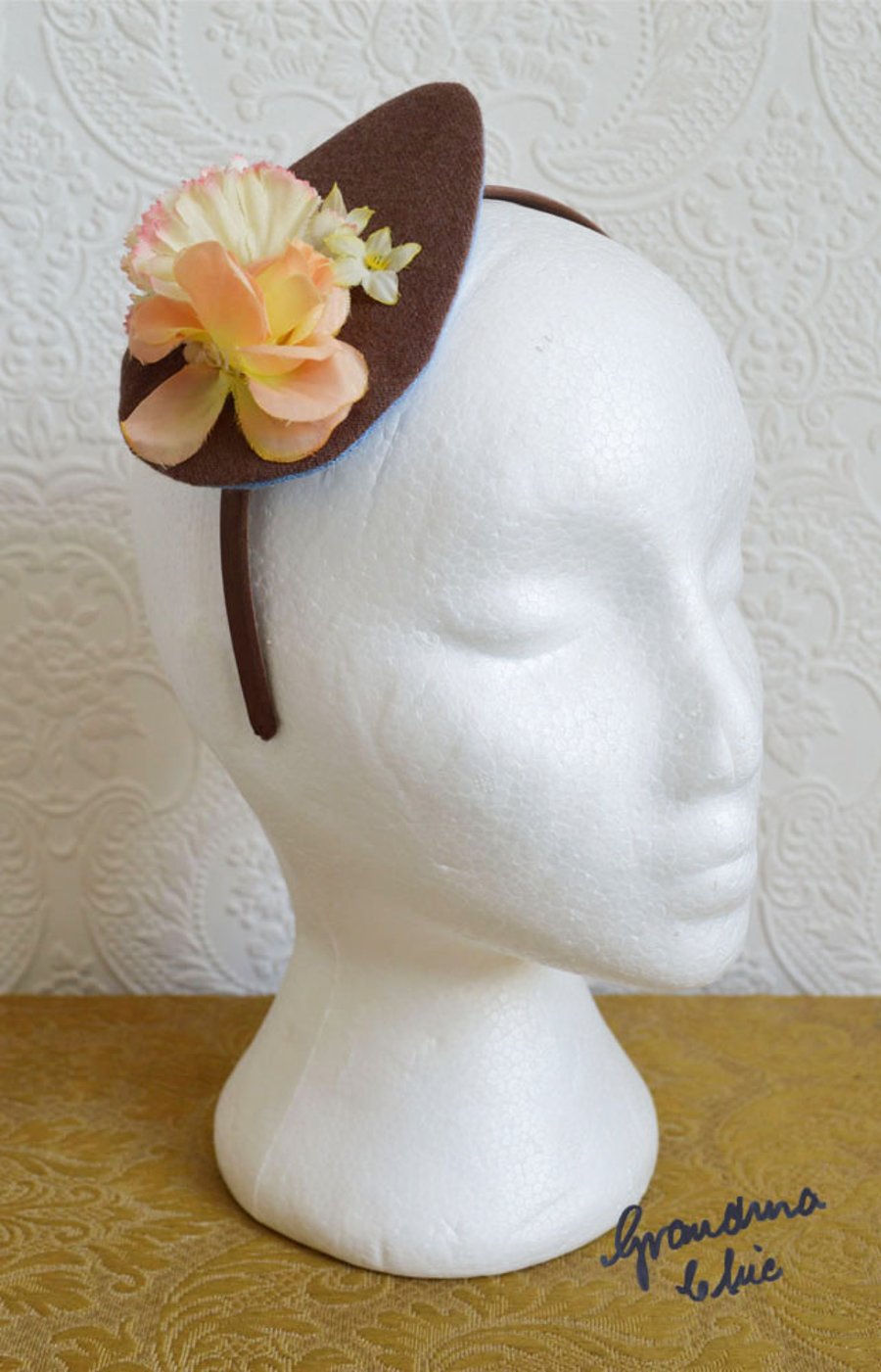 Handmade Fascinator 'Nutmeg'