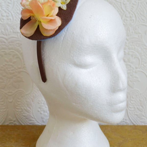 Handmade Fascinator 'Nutmeg'