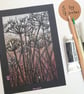 Cow Parsley Floral Silhouettes - Original drawing, wall art - Image 9