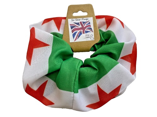 Syria Syrian Rebel 3 Star Flag Hair Scrunchie Scrunchies Accessory Band Elastic