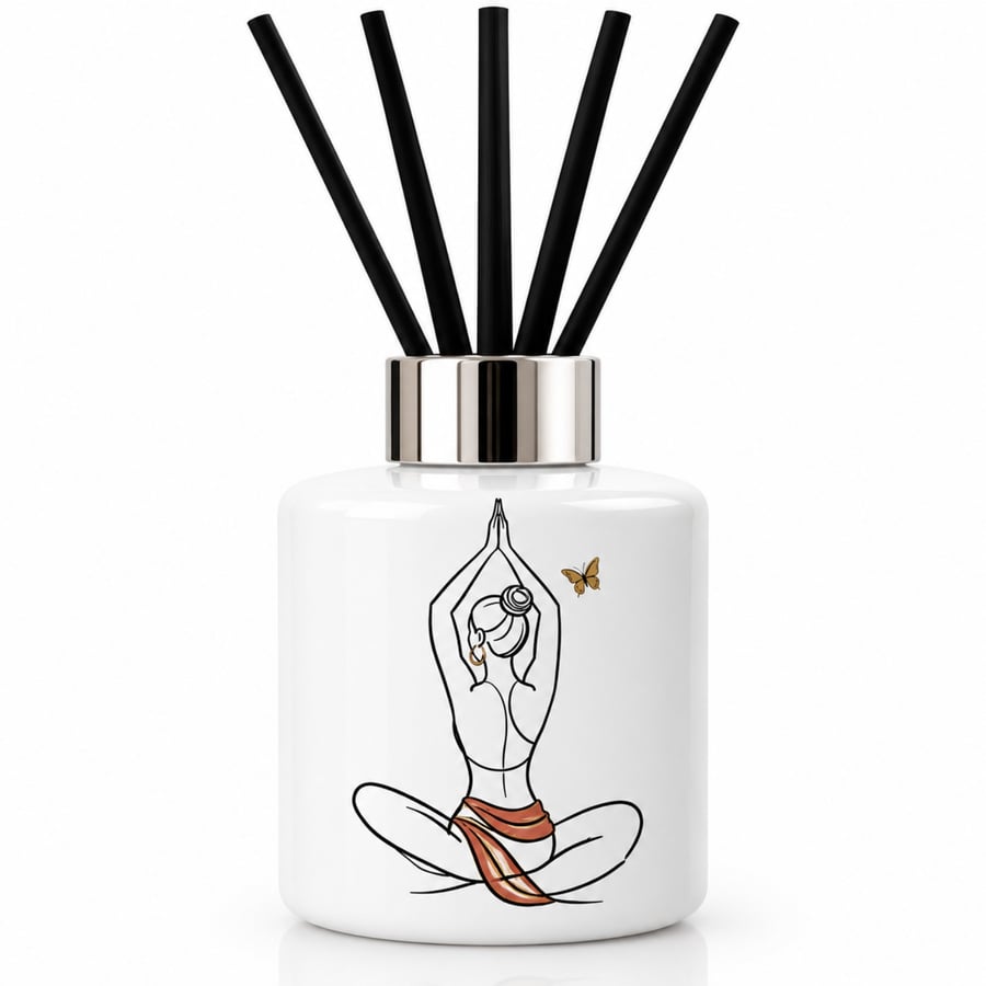 Image of Soleil - The Elan Collection - Hand designed white diffuser bottle