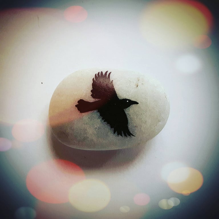 Raven Spirit Stone - MADE TO ORDER