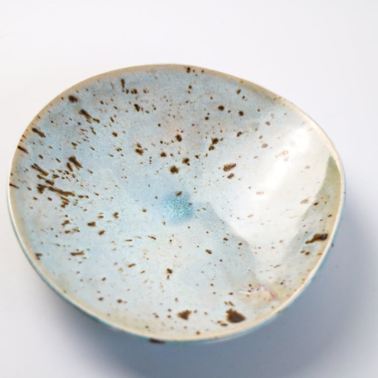  Speckled Eggshell Ceramic Dish