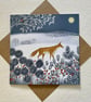 Winters Moon, blank greetings card