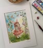 June Bunny - Bunny art - Children's room decor