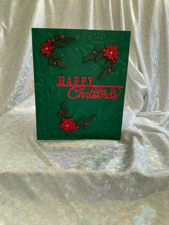 Embossed in Green and Red