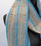 Handwoven blue scarf - Image 8