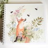 Fox and bee notebook