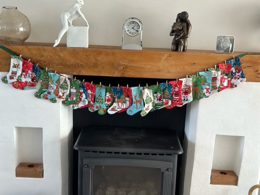 Advent calendar stockings