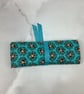 Floral jewellery wrap, Poppies jewellery roll, Handmade - Image 10