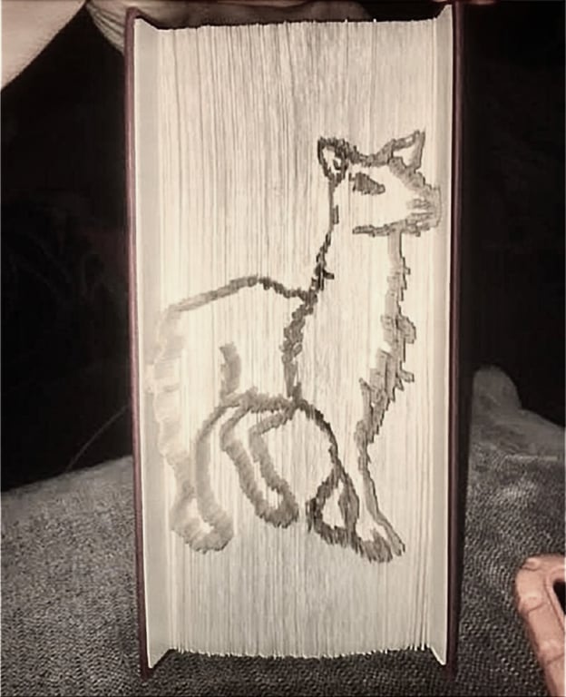 Llama CUT & FOLD Book Folding Pattern - EMAILED PDF PATTERN