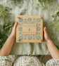 Heirloom Wooden Flower Press in Folksy Floral - Botanical Press - Herbarium Pres - Image 1