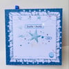 New Baby Card In Blues,Greeting Card New Baby,Can Be Personalised 
