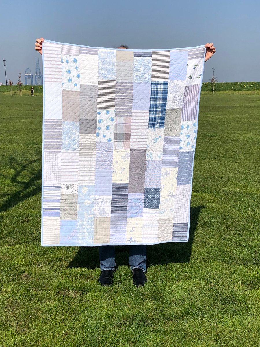 Handquilted Patchwork Quilt - Timewarp 08012022