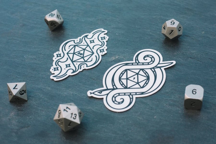 Critical Sticker Set - accessories for D&D players