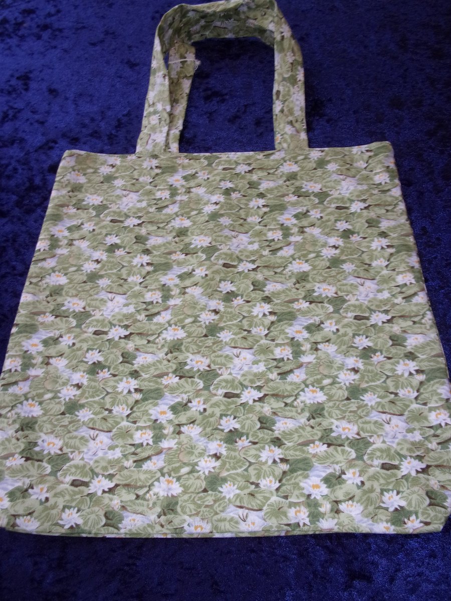 Water Lily Fabric Bag