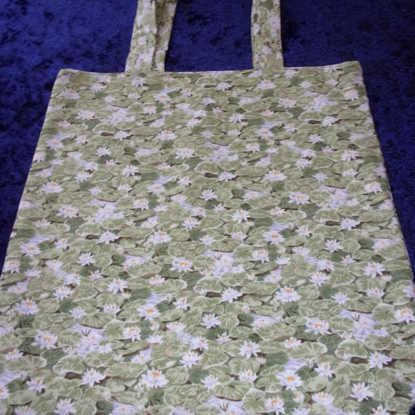 Water Lily Fabric Bag