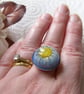 Real Daisy Flower Ring Nature Specimen Wearable Art - Daisy - One Size - Image 4