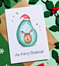 Merry Christmas Card, Funny Avocado Christmas Card, Avo Merry Christmas! - Image 5