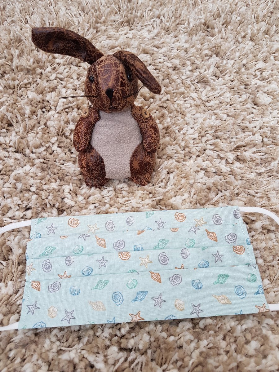 Adult face covering – Sea shell print