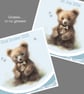 Little Bear Personalised Nursery Print - for boys or girls - Image 3
