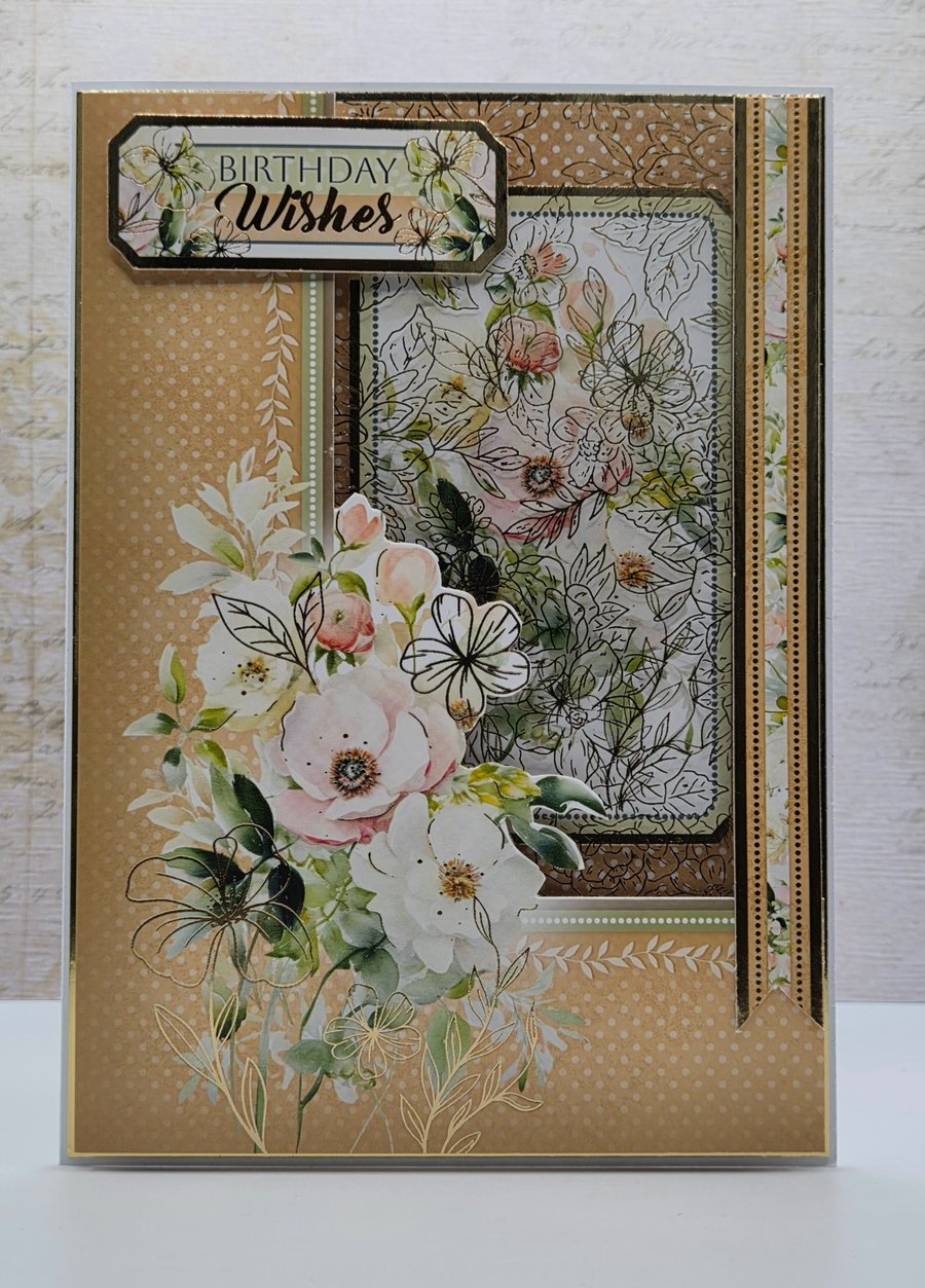Image of Handmade Card Birthday Wishes