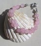 SALE - Rose Quartz Gemstone Beaded Chakra Bracelet "Amado" - Image 2