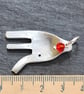 Upcycled elephant fork pendant - Image 3