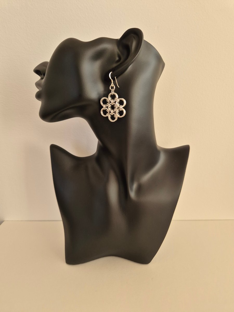 Handcrafted chainmaille earrings