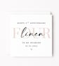 Personalised 4th Anniversary Card – Linen Anniversary for Husband or Wife