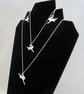 Silver Leaping Hare Pendant - Image 3