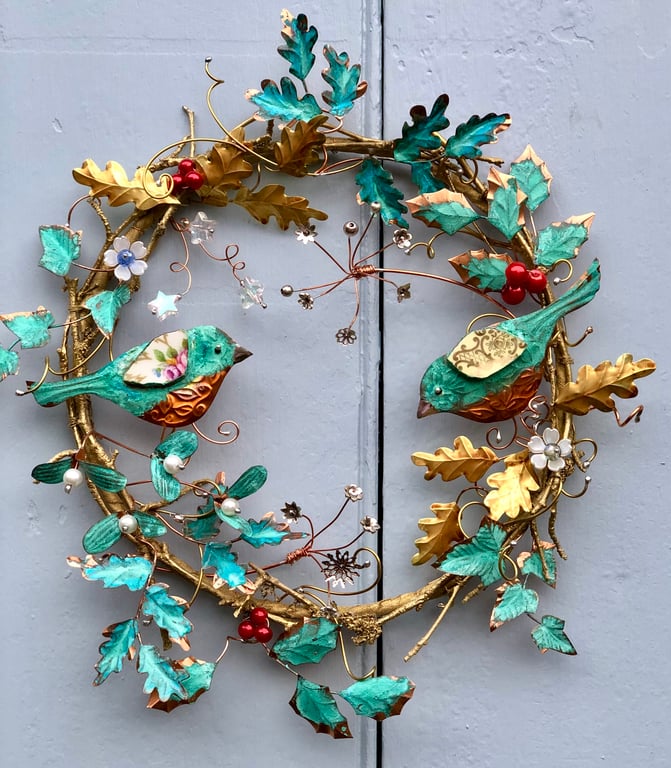 Robin Festive Wreath