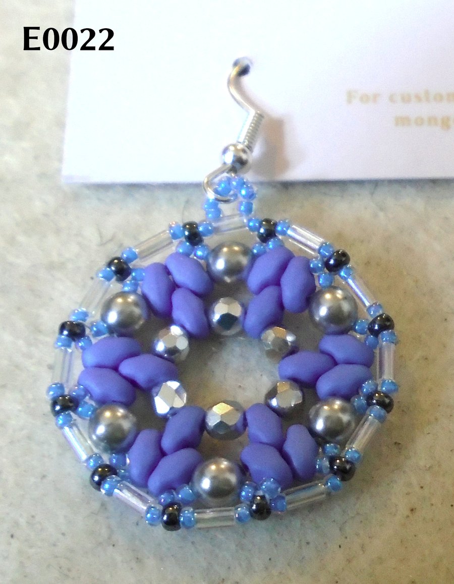 1920s-style bead earrings (customisable)