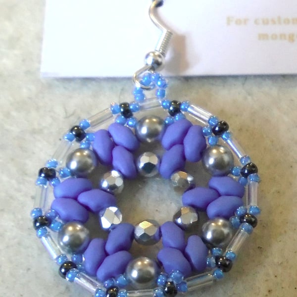 1920s-style bead earrings (customisable)