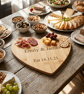 Personalised Heart Cheese Board, Bamboo, Wedding Gift, New Home - Image 1