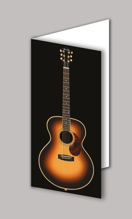 Acoustic Guitar music greeting card
